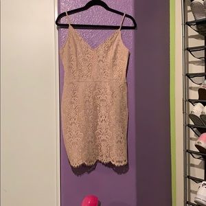 Light pink tight dress